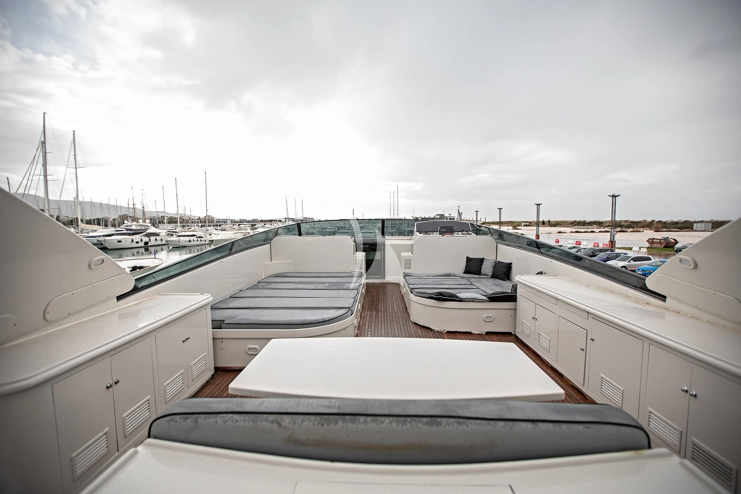 a deck of a boat aboard THEION Yacht for Sale