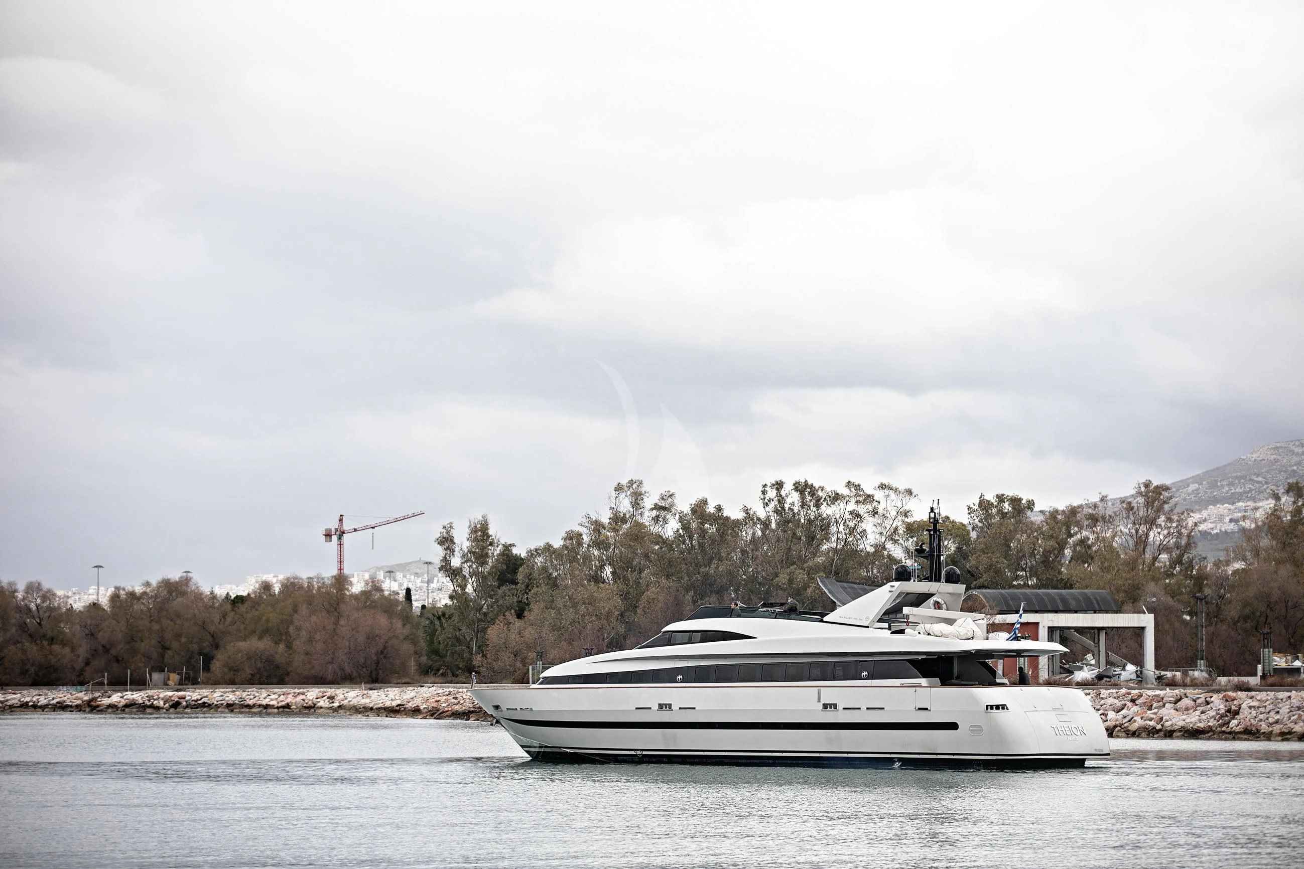 a boat on the water aboard THEION Yacht for Sale