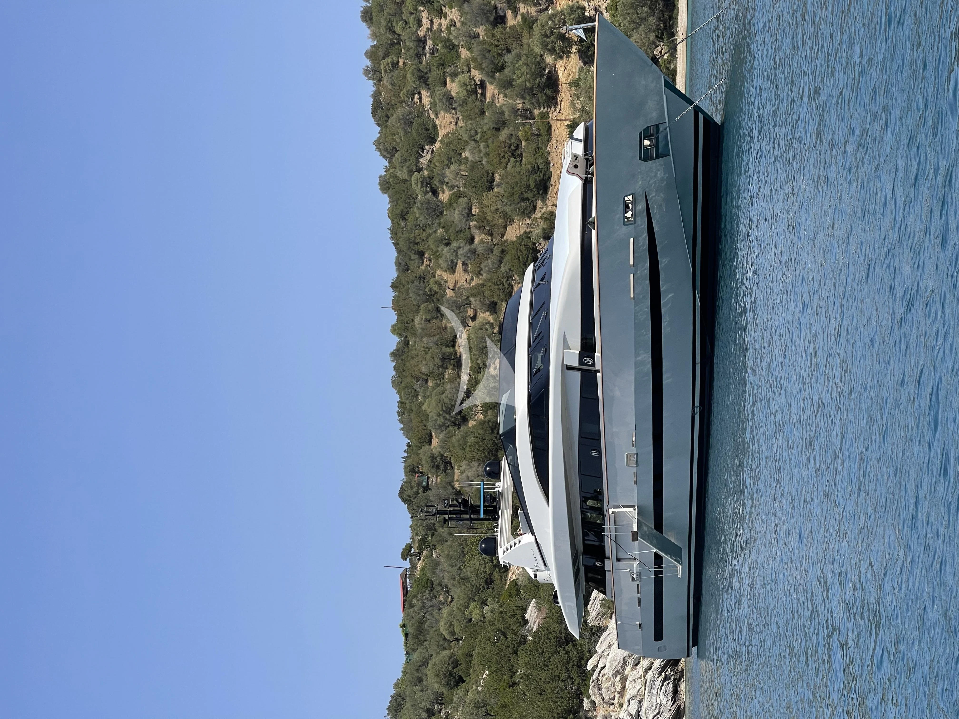 a car on a road aboard THEION Yacht for Sale