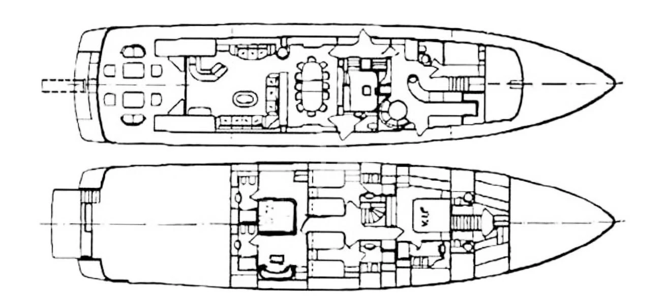 diagram aboard THEION Yacht for Sale