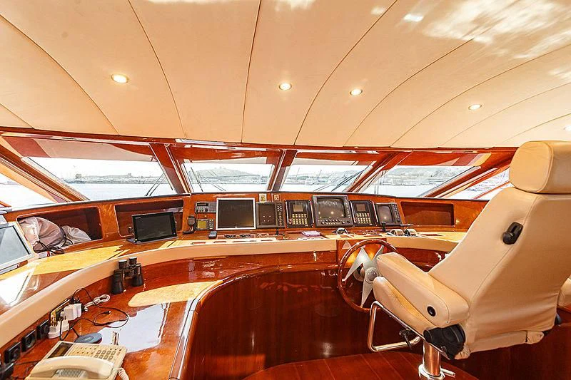 inside of a building with a large white ceiling and a large white ceiling aboard THEION Yacht for Sale