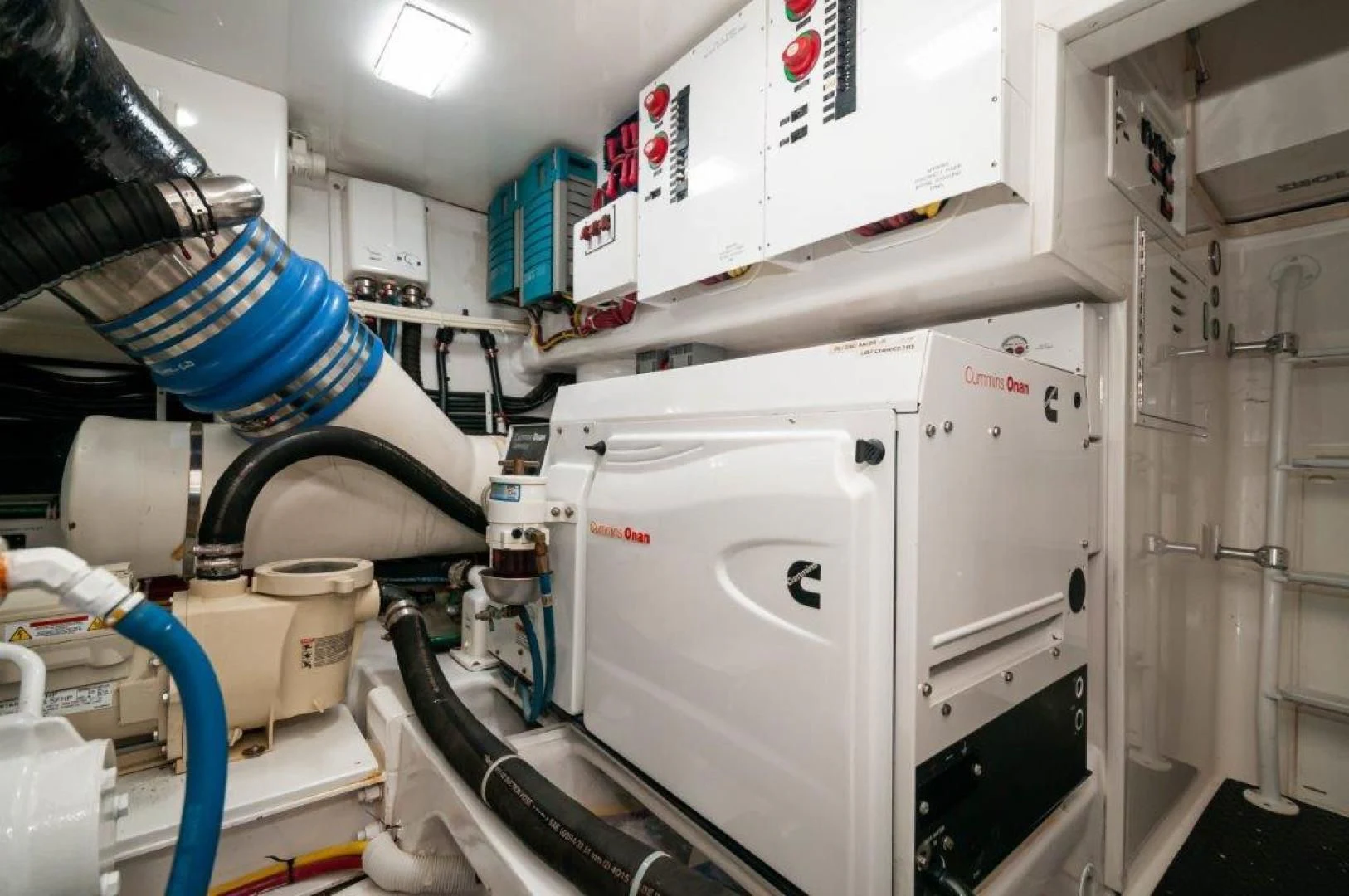 a person in a lab coat aboard POUR INTENTIONS Yacht for Sale