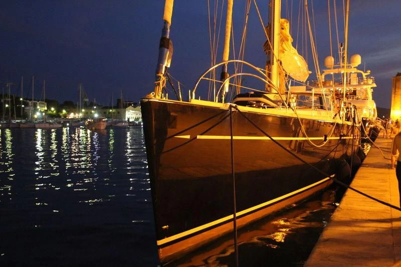 a large ship in the water aboard STALLA DE MUR Yacht for Sale