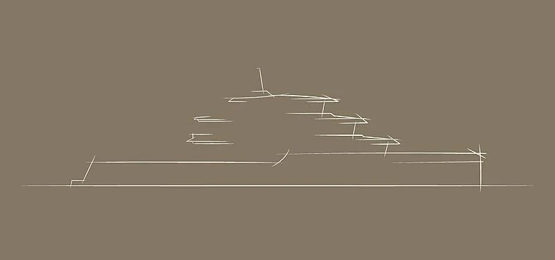 a white airplane in the sky aboard JFA 50M ALUMINIUM EXPLORER Yacht for Sale