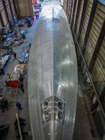 a large silver object with a face on it aboard JFA 50M ALUMINIUM EXPLORER Yacht for Sale