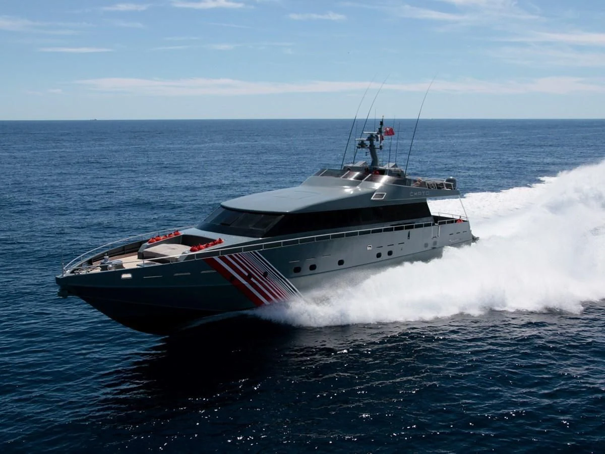 a boat on the water aboard CHATO Yacht for Sale