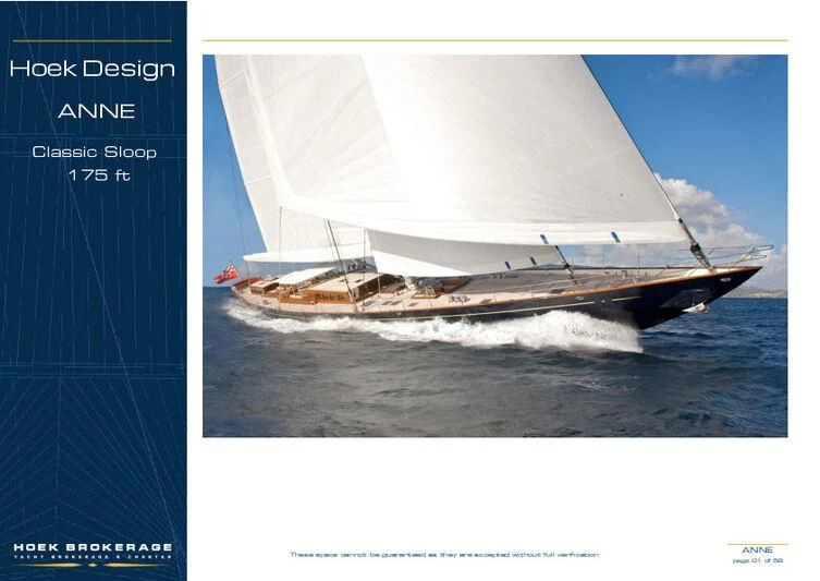 graphical user interface aboard HERMETICA Yacht for Sale