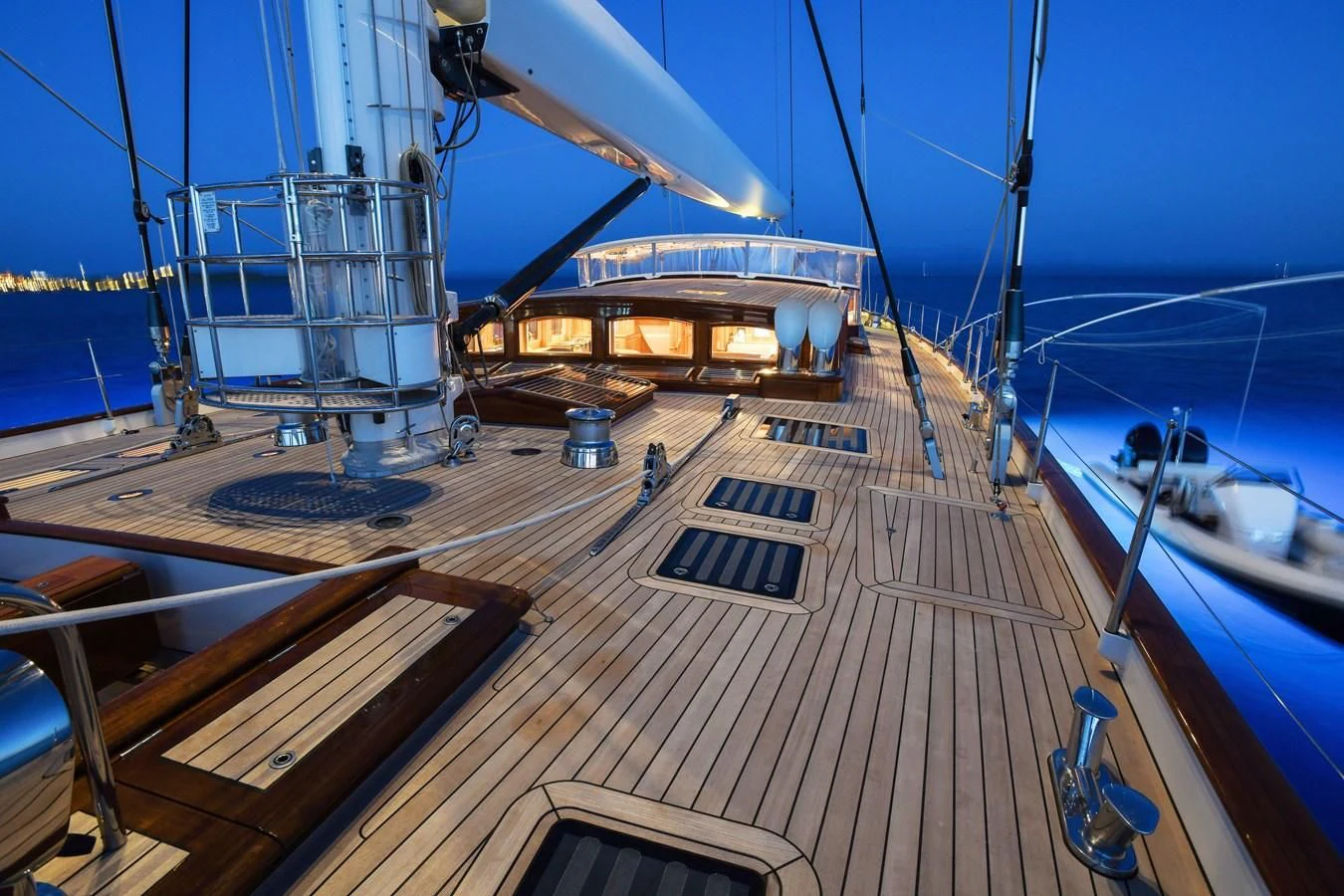 a boat on the water aboard HERMETICA Yacht for Sale