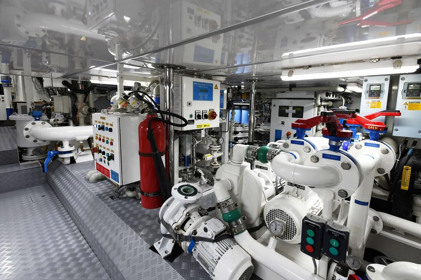 a room with machinery aboard HERMETICA Yacht for Sale