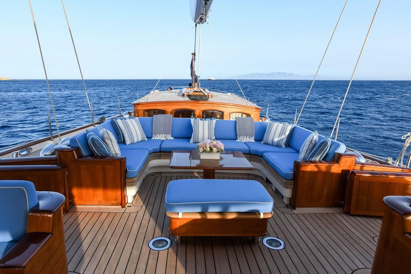 a boat on the water aboard HERMETICA Yacht for Sale