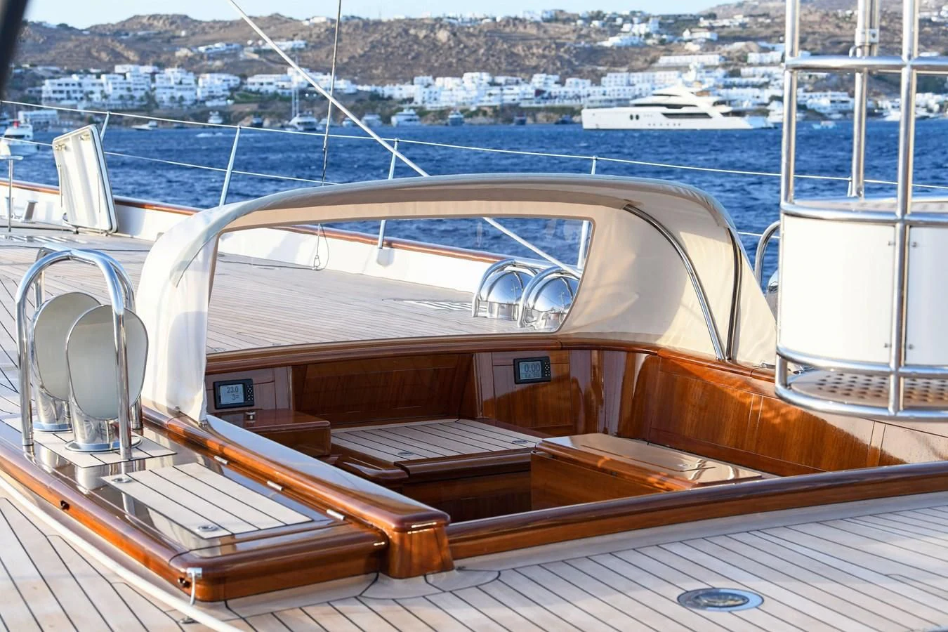 a boat on the water aboard HERMETICA Yacht for Sale