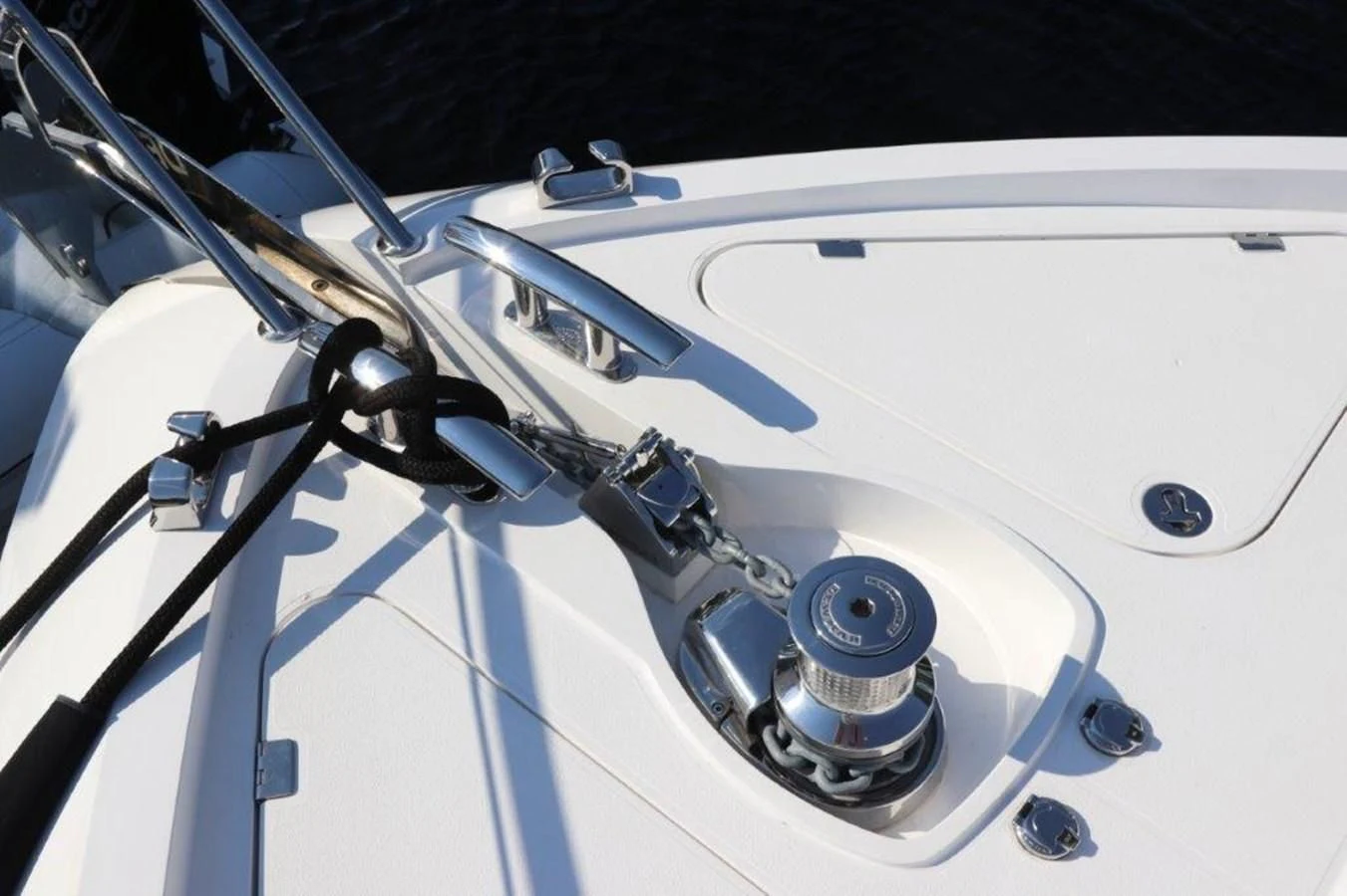 the cockpit of a plane aboard HIDE OUT Yacht for Sale