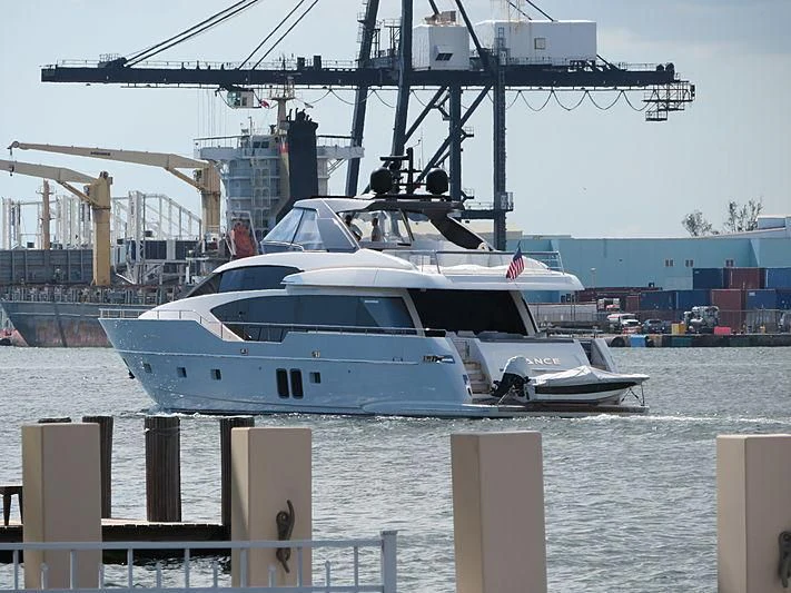 a boat in the water aboard CHONY Yacht for Sale