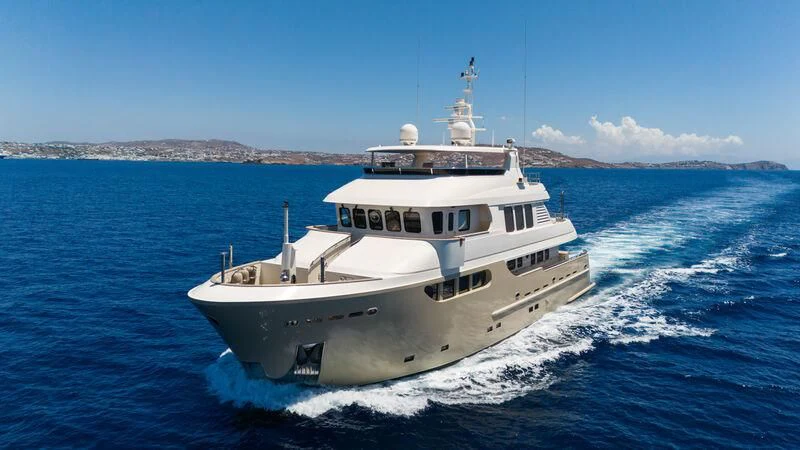 a boat on the water aboard O Yacht for Sale