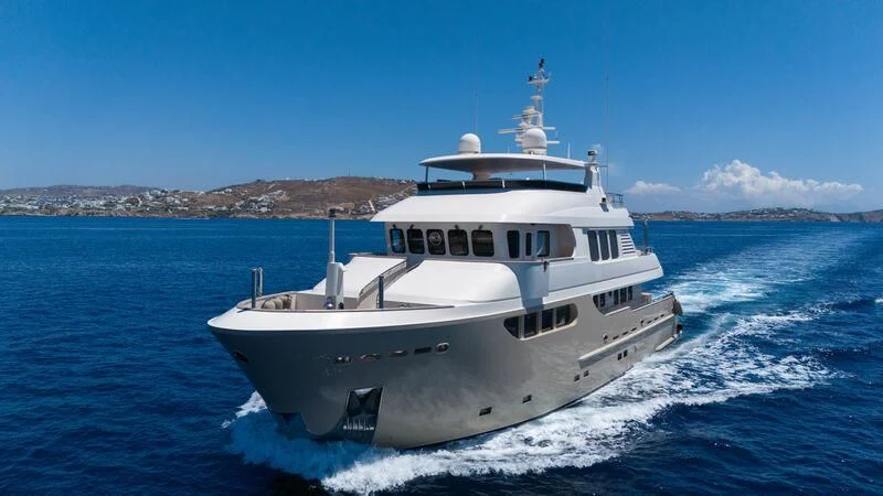 a boat on the water aboard O Yacht for Sale