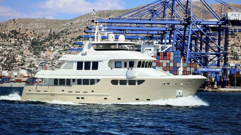 a boat on the water aboard O Yacht for Sale