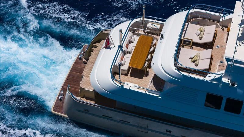 a boat on the water aboard O Yacht for Sale