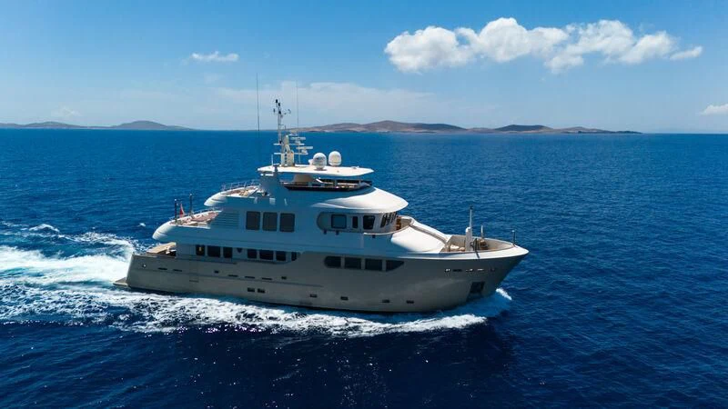 a boat on the water aboard O Yacht for Sale