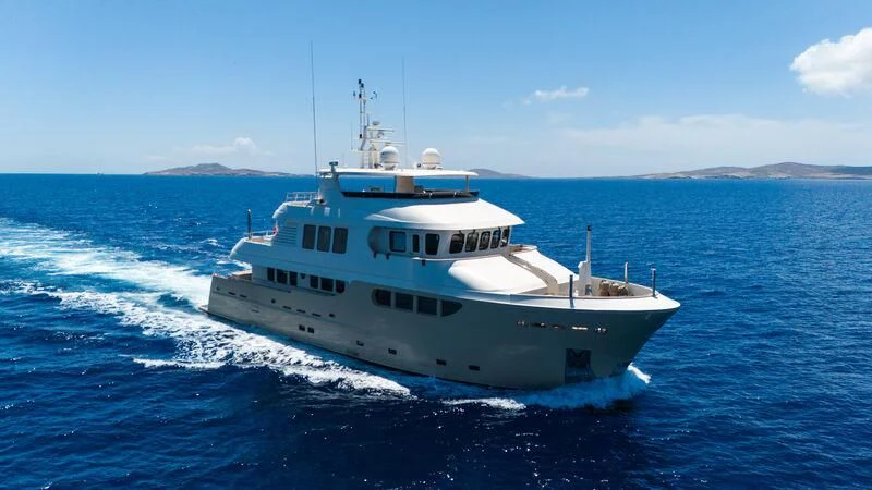 a boat on the water aboard O Yacht for Sale