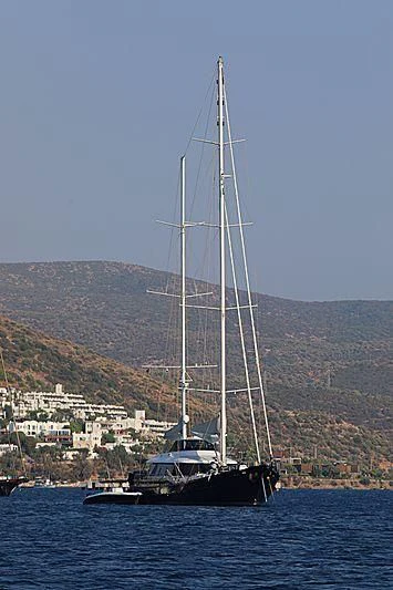 a sailboat on the water aboard INFINITY Yacht for Sale