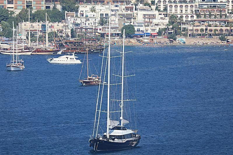 a group of boats in the water aboard INFINITY Yacht for Sale