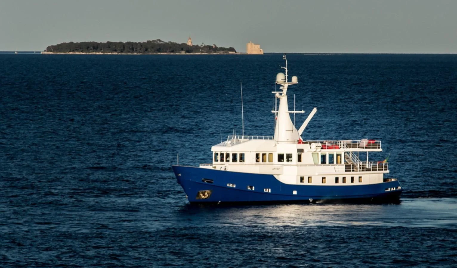 a boat in the water aboard ALTER EGO Yacht for Sale