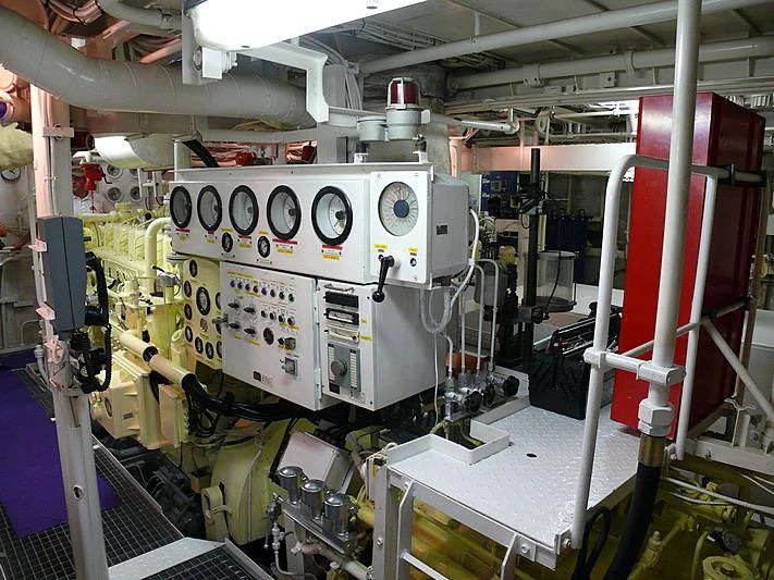 a room with machinery aboard ALTER EGO Yacht for Sale
