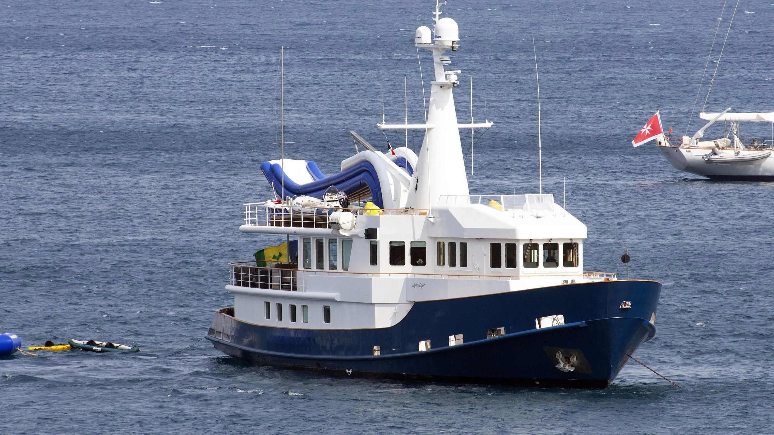 a boat in the water aboard ALTER EGO Yacht for Sale
