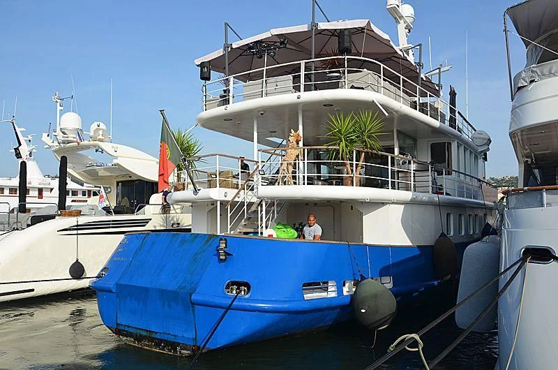 a boat with a group of people on it aboard ALTER EGO Yacht for Sale