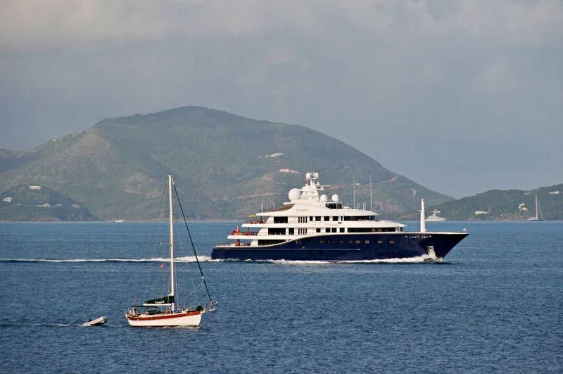 a couple of boats in the water aboard AQUILA Yacht for Sale