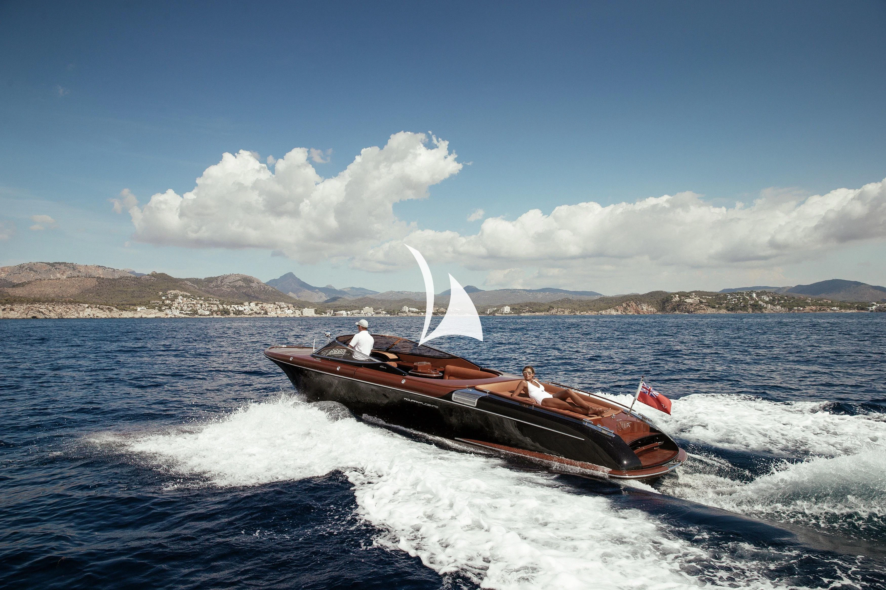 a boat on the water aboard AQUILA Yacht for Sale