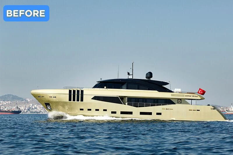 a boat on the water aboard AQUILA Yacht for Sale