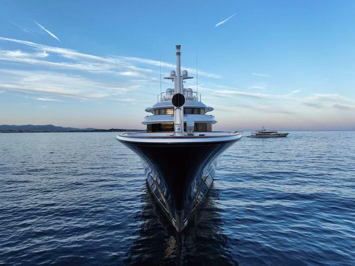 a boat in the water aboard AQUILA Yacht for Sale