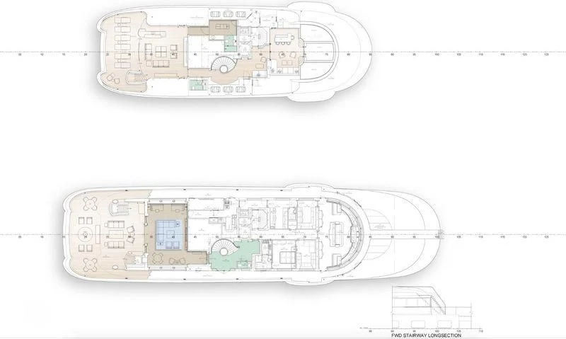 diagram aboard AQUILA Yacht for Sale