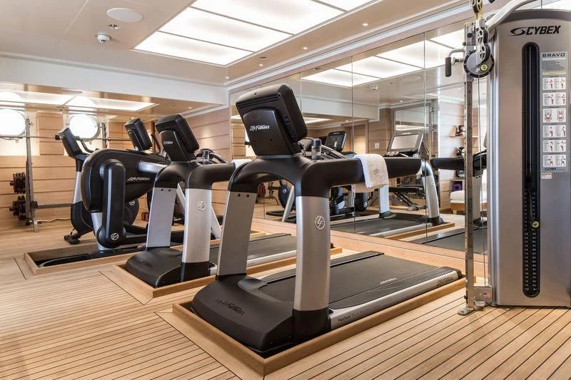 a machine on the counter aboard AQUILA Yacht for Sale