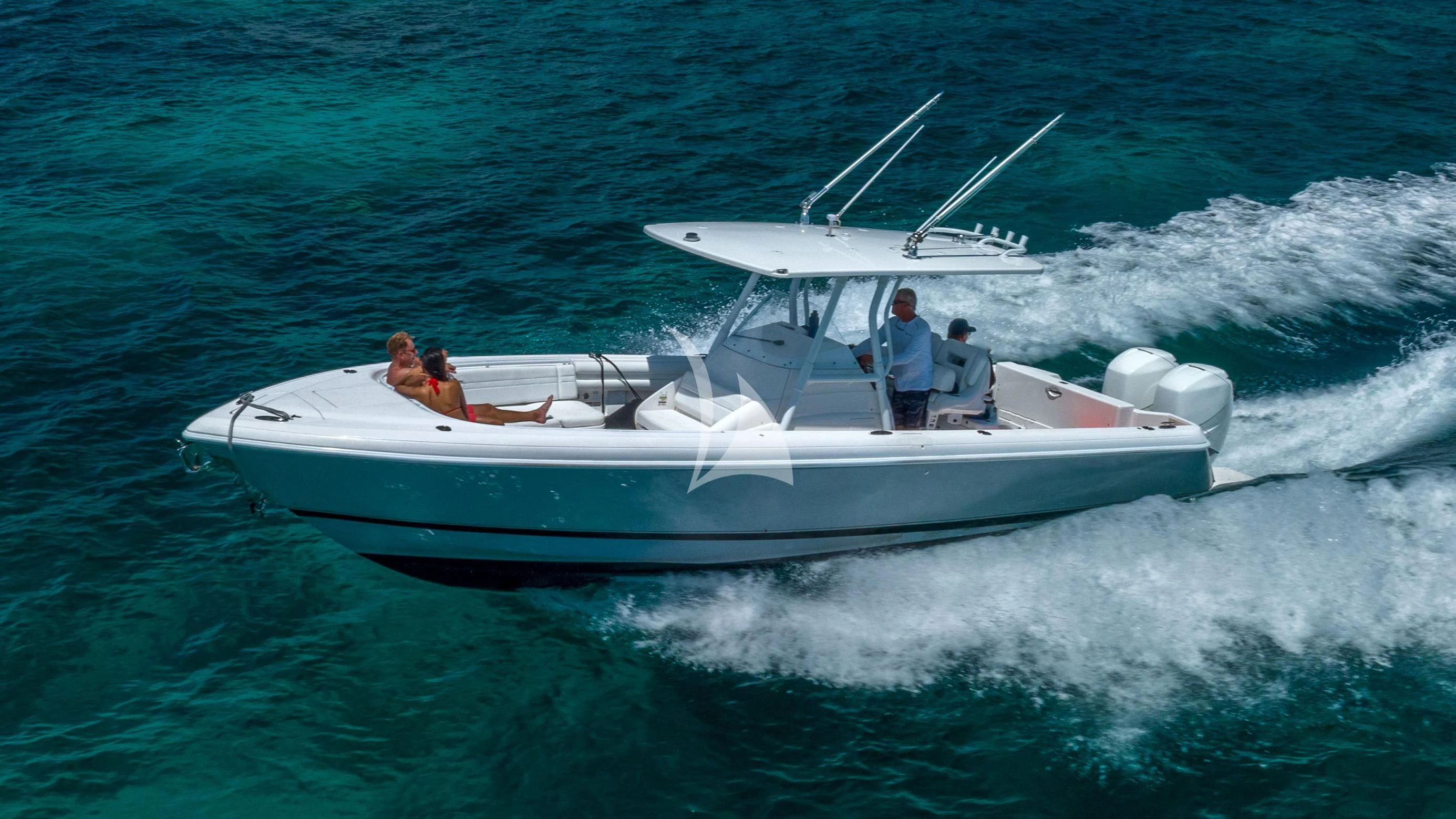 a boat with people on it aboard NAMASTE Yacht for Sale