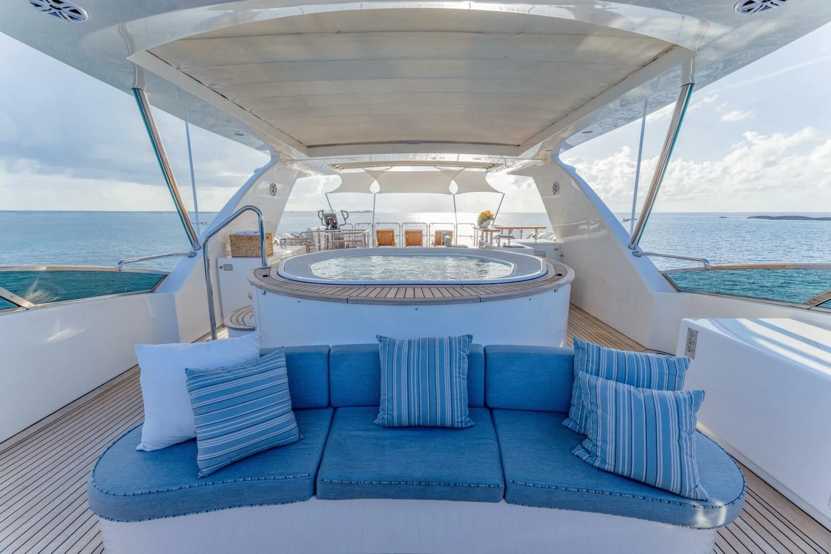 a boat on the water aboard NAMASTE Yacht for Sale