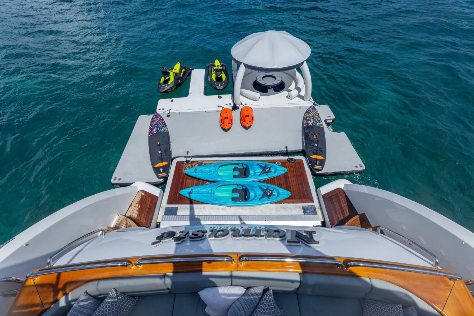a boat on the water aboard NAMASTE Yacht for Sale