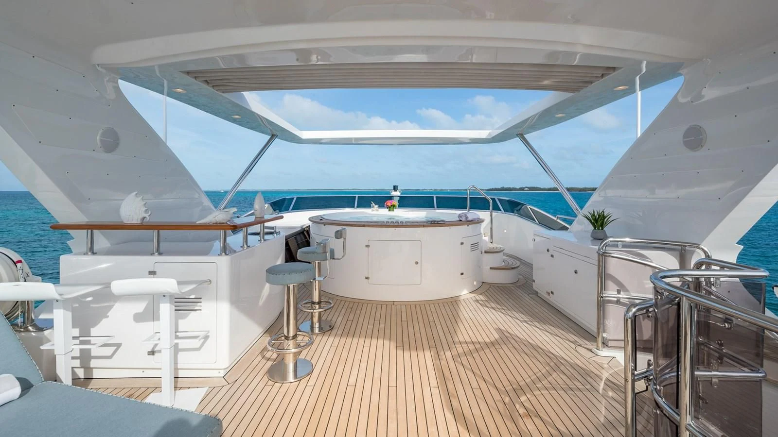 a boat on the water aboard NAMASTE Yacht for Sale