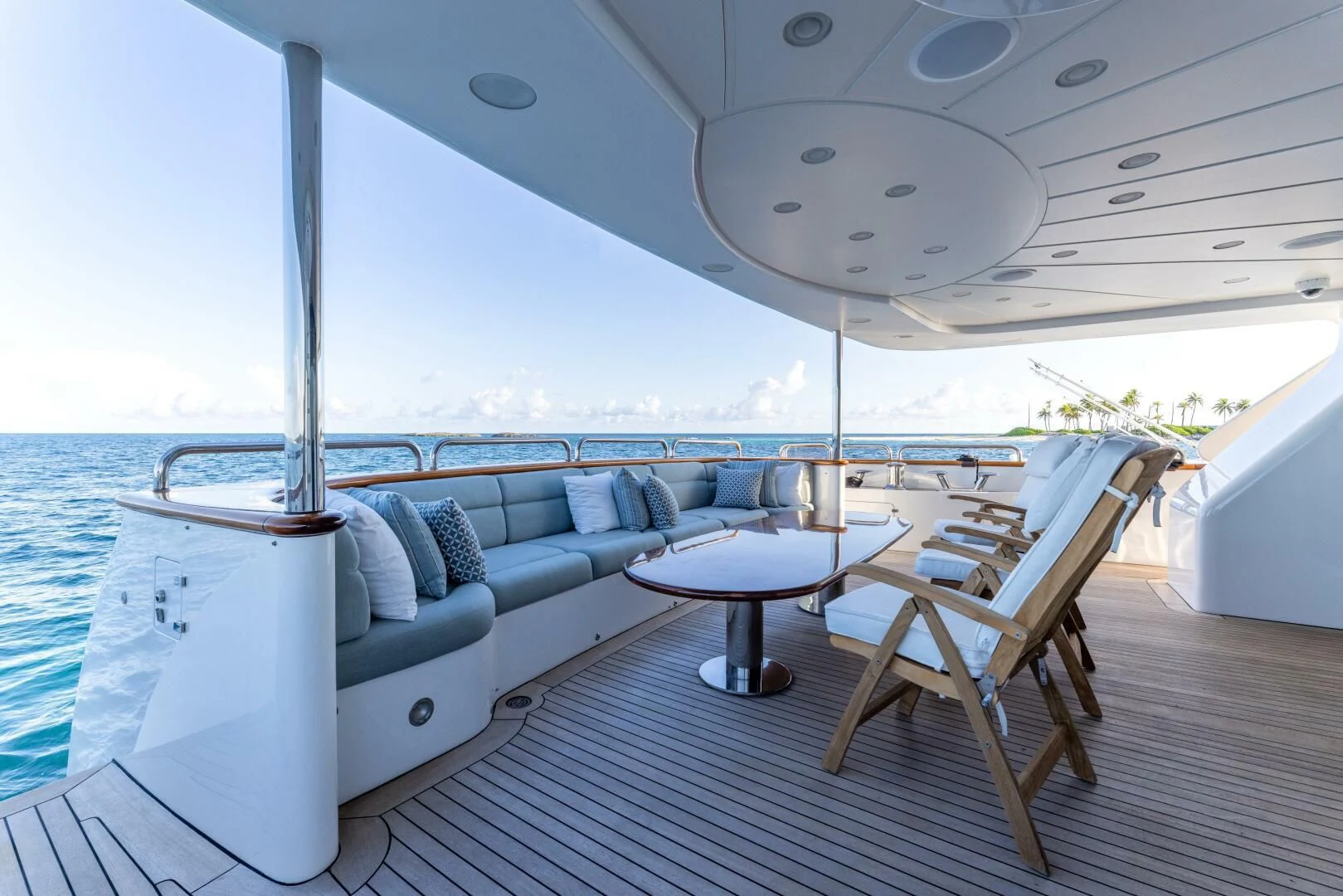 a boat on the water aboard NAMASTE Yacht for Sale