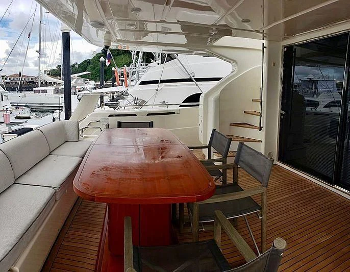 a boat on a boat aboard ALL RUMORS Yacht for Sale