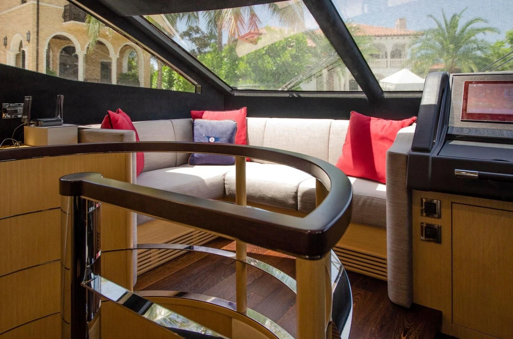 a bed on a table aboard SECOND THOUGHTS Yacht for Sale