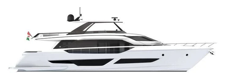diagram aboard FERRETTI 860/18 Yacht for Sale
