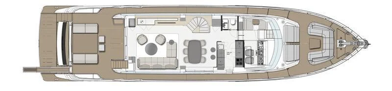 diagram aboard FERRETTI 860/18 Yacht for Sale