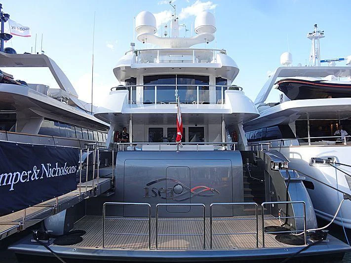 a large boat with a deck aboard I SEA Yacht for Sale