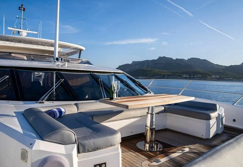 a boat on the water aboard MAKANI II Yacht for Charter
