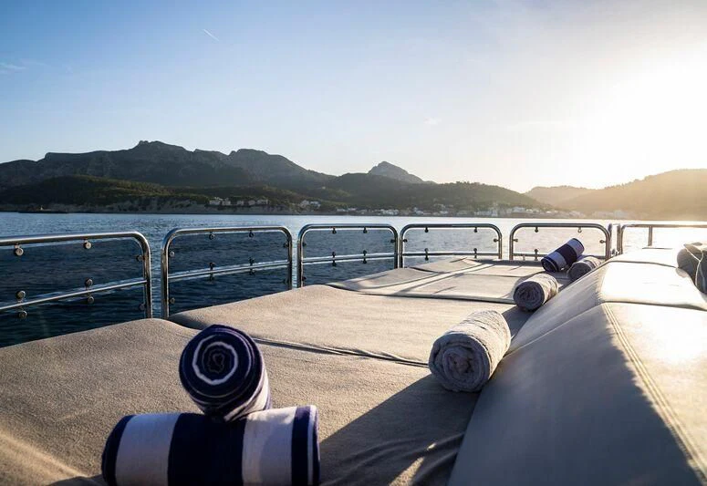 a boat on the water aboard MAKANI II Yacht for Charter