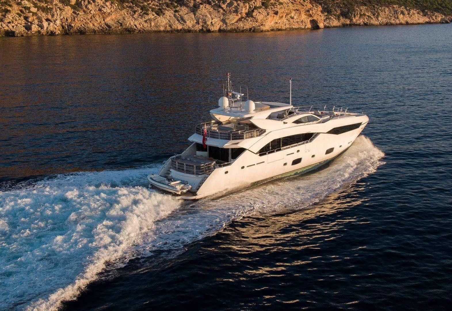 a boat on the water aboard MAKANI II Yacht for Charter