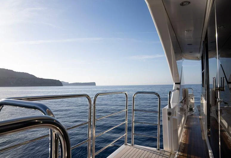 a boat on the water aboard MAKANI II Yacht for Charter