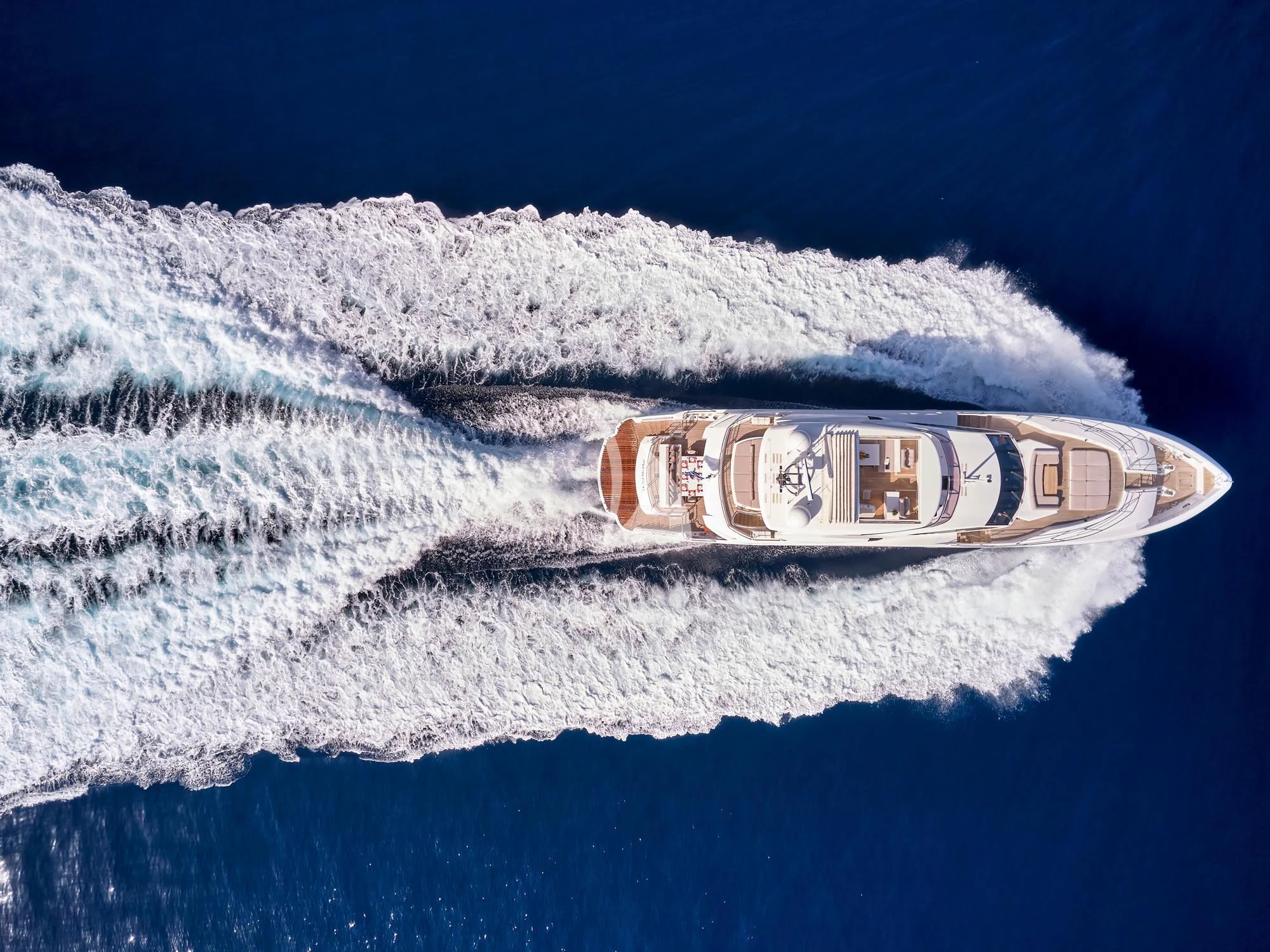 a beer can in the snow aboard MAKANI II Yacht for Charter